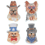 4pcs/set-Dog-Diamond Sticker