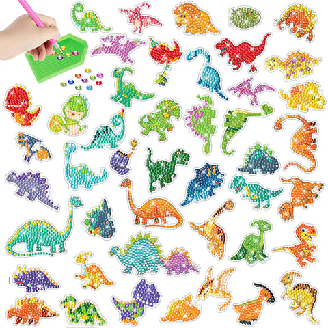 4pcs/set-Animal-Diamond Sticker