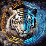 Tai Chi Tiger-Full Round Diamond Painting-40x40cm