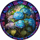 Stained Glass Flower-Full Round Diamond Painting-35x35cm