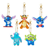 5/6pcs Sets-Cartoon Animal-Double Side Drill-Diamond Keychain