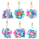 5/6pcs Sets-Cartoon Animal-Double Side Drill-Diamond Keychain