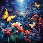 Garden Butterfly-Full Round Diamond Painting-30x30cm