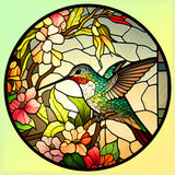 Stained Glass Animal-Full Round Diamond Painting-30x30cm