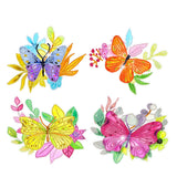 4pcs/set-Butterfly-Diamond Sticker