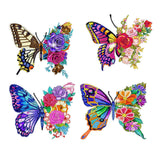 4pcs/set-Butterfly-Diamond Sticker