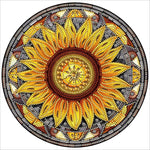 Stained Glass Sunflower-Partial Special Diamond Painting-30x30cm