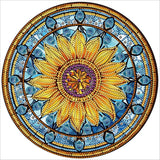 Stained Glass Sunflower-Partial Special Diamond Painting-30x30cm