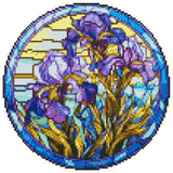 Stained Glass Flower-Diamond Sticker