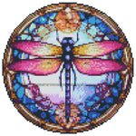 Stained Glass Flower-Diamond Sticker