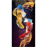 Colorful Fish - Full Drill Round Drill Painting - 85x45cm