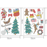 2pcs Christmas DIY Diamond Drawing Stickers