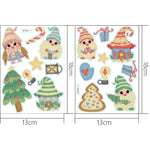 2pcs Christmas DIY Diamond Drawing Stickers