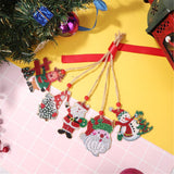 5pcs/set Double Sided Christmas DIY Diamond Painting  Hanging Pendant Trees Decoration