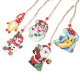 5pcs/set Double Sided Christmas DIY Diamond Painting  Hanging Pendant Trees Decoration