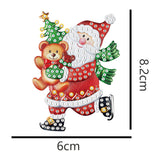 5pcs/set Double Sided Christmas DIY Diamond Painting  Hanging Pendant Trees Decoration