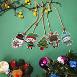 5pcs/set Double Sided Christmas DIY Diamond Painting  Hanging Pendant Trees Decoration