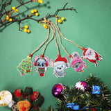 5pcs/set Double Sided Christmas DIY Diamond Painting  Hanging Pendant Trees Decoration