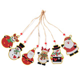 5pcs/set Double Sided Christmas DIY Diamond Painting  Hanging Pendant Trees Decoration