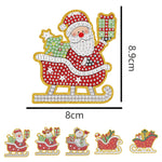 5pcs/set Double Sided Christmas DIY Diamond Painting  Hanging Pendant Trees Decoration