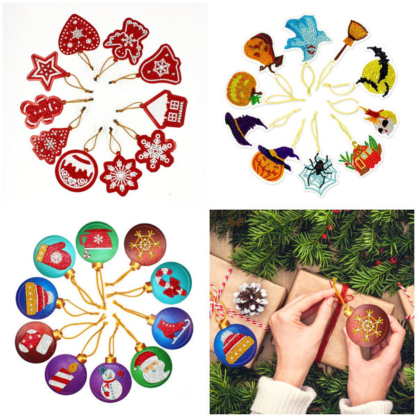 Diamond Painting Christmas Ornaments 