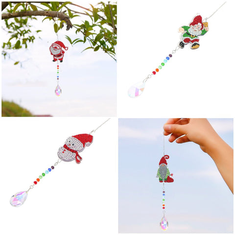 DIY Diamond Painting Christmas Decoration Crystal Pendant