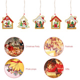 5pcs/set Double Sided Christmas DIY Diamond Painting  Hanging Pendant Trees Decoration