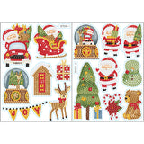 2pcs Christmas DIY Diamond Drawing Stickers