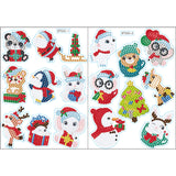 2pcs Christmas DIY Diamond Drawing Stickers