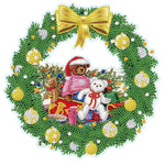 1pc DIY Christmas Wreath Stickers