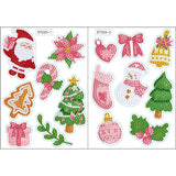 2pcs Christmas DIY Diamond Drawing Stickers