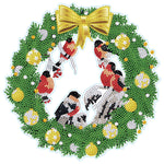 1pc DIY Christmas Wreath Stickers