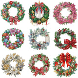 Christmas Wreath-Partial Special Diamond Painting-30x30cm