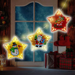 3pcs/set Diamond Painting Christmas Tree Led Hanging Lights