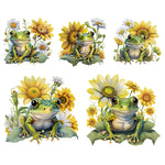 Sunflower Frog-Full Round Diamond Painting-30x30cm