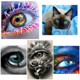 rainbow  diamond painting - eyes