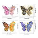 4pcs Butterfly Diamond Painting Free Stickers