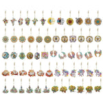 6Pcs/Set Flower/Animal-Double Side Drill-Diamond Keychain